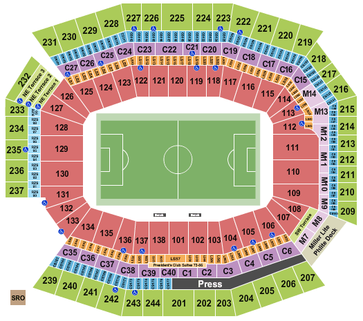 Lincoln Financial Field World Cup Seating Chart