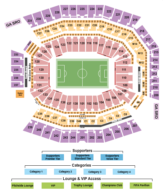 Lincoln Financial Field World Cup Seating Chart